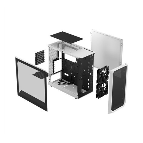 Fractal Design | Focus 2 | Side window | White TG Clear Tint | Midi Tower | Power supply included No | ATX - 12
